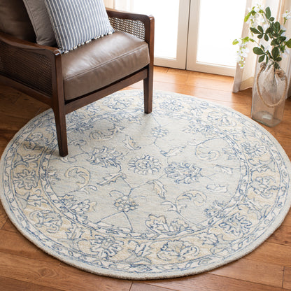 Safavieh Micro-Loop Mlp535M Blue/Beige Area Rug