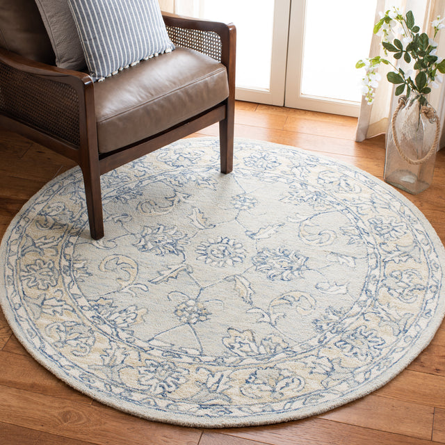 Safavieh Micro-Loop Mlp535M Blue/Beige Rugs.