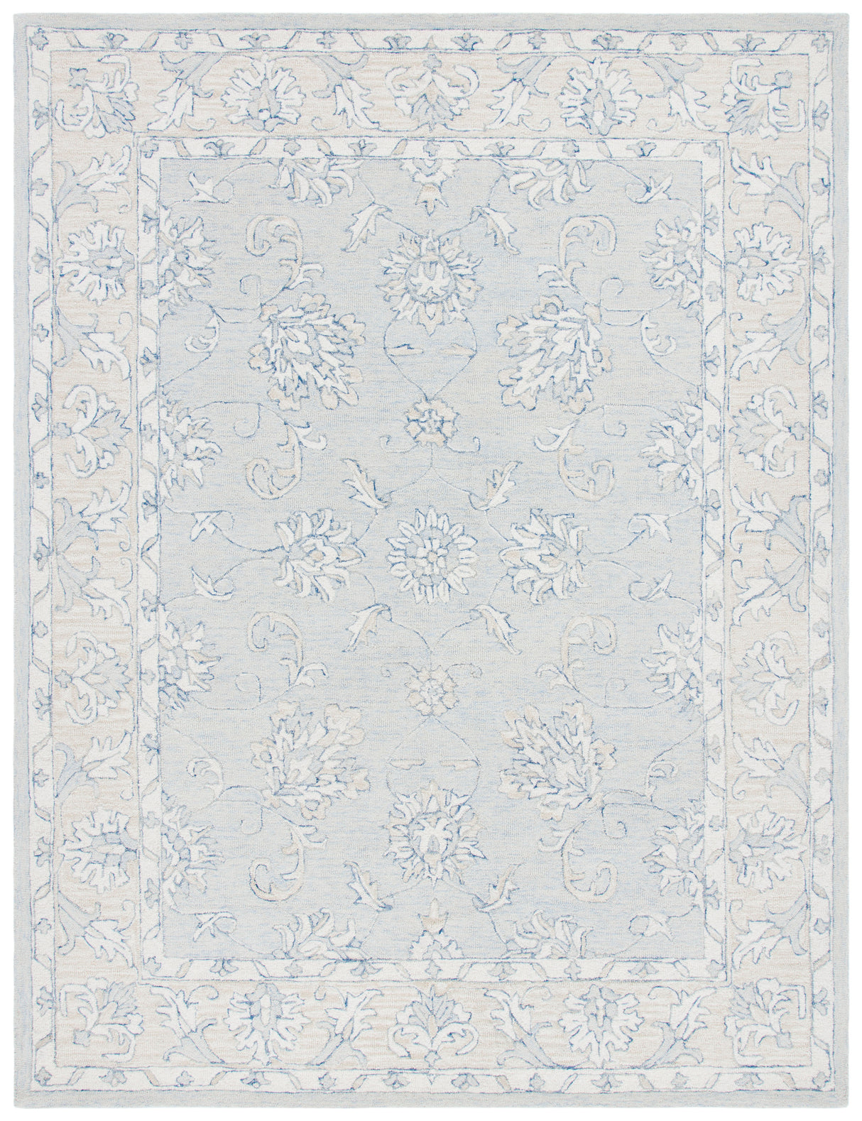 Safavieh Micro-Loop Mlp535M Blue/Beige Rugs.