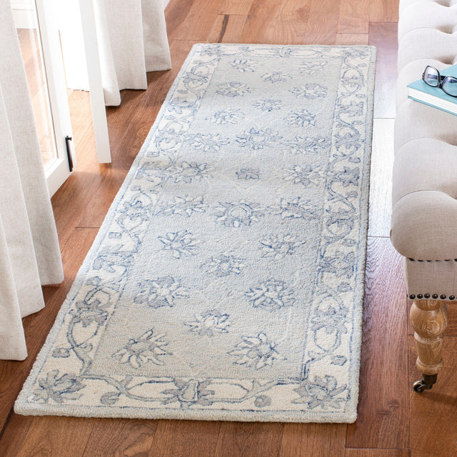 Safavieh Micro-Loop Mlp536L Light Blue/Ivory Rugs.