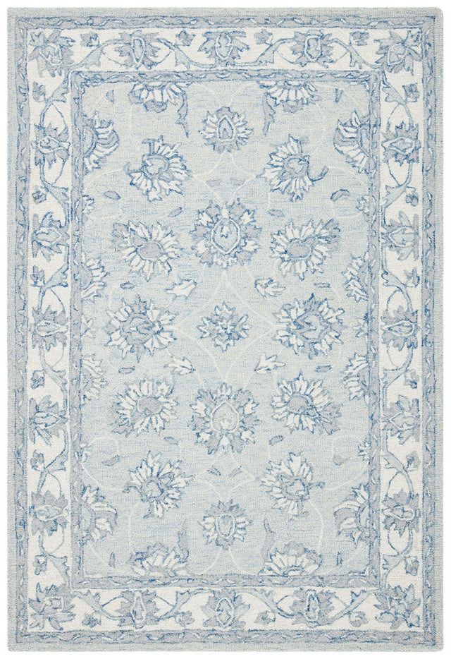 Safavieh Micro-Loop Mlp536L Light Blue/Ivory Rugs.