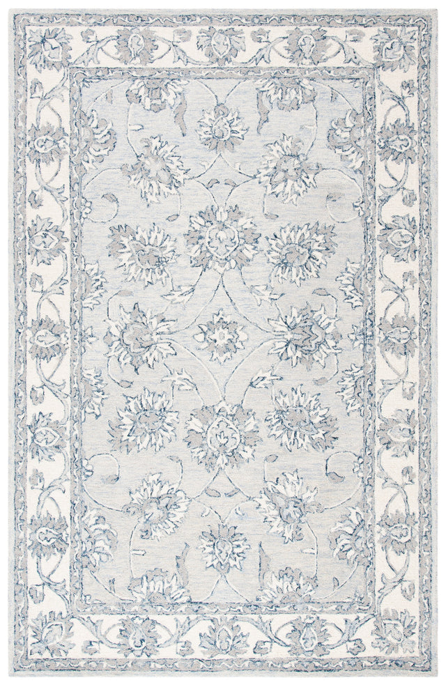 Safavieh Micro-Loop Mlp536L Light Blue/Ivory Rugs.