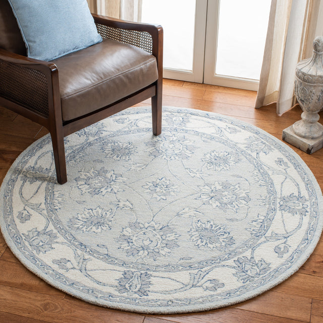 Safavieh Micro-Loop Mlp536L Light Blue/Ivory Rugs.