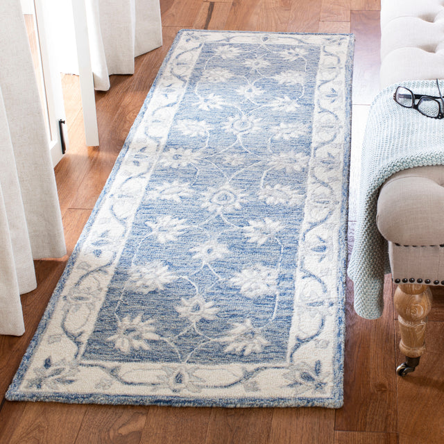 Safavieh Micro-Loop Mlp536M Blue/Ivory Area Rug