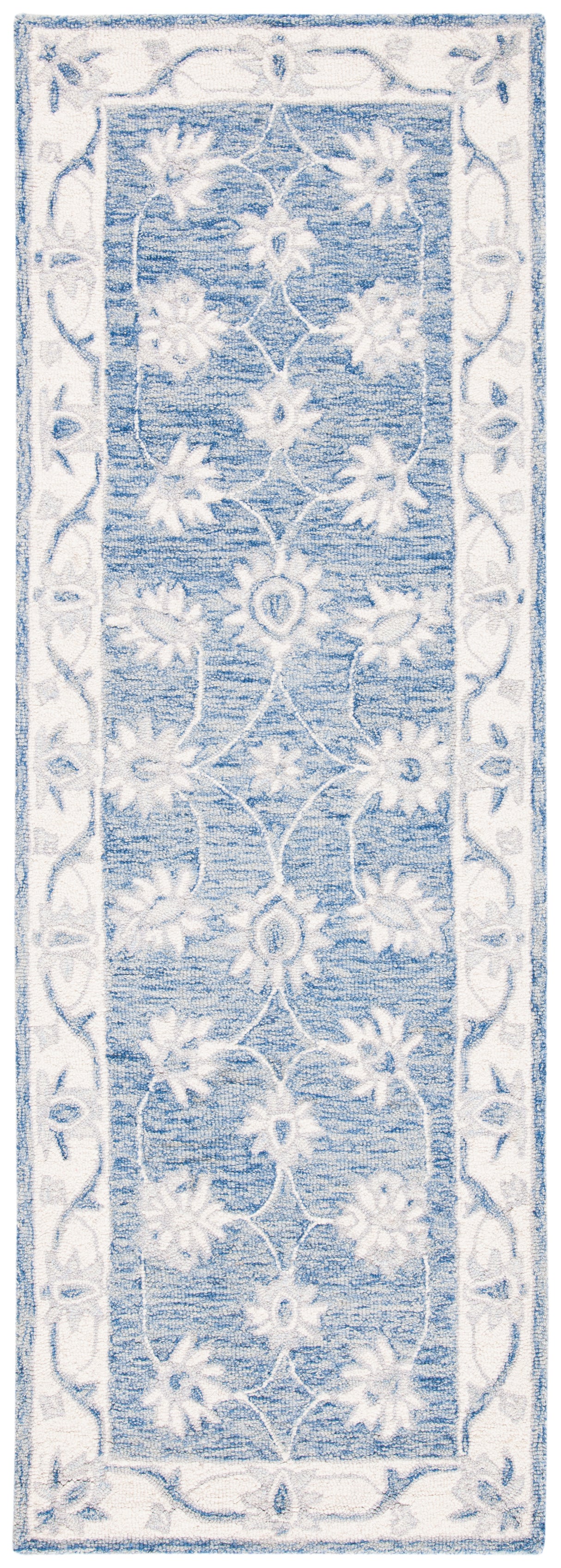 Safavieh Micro-Loop Mlp536M Blue/Ivory Rugs.
