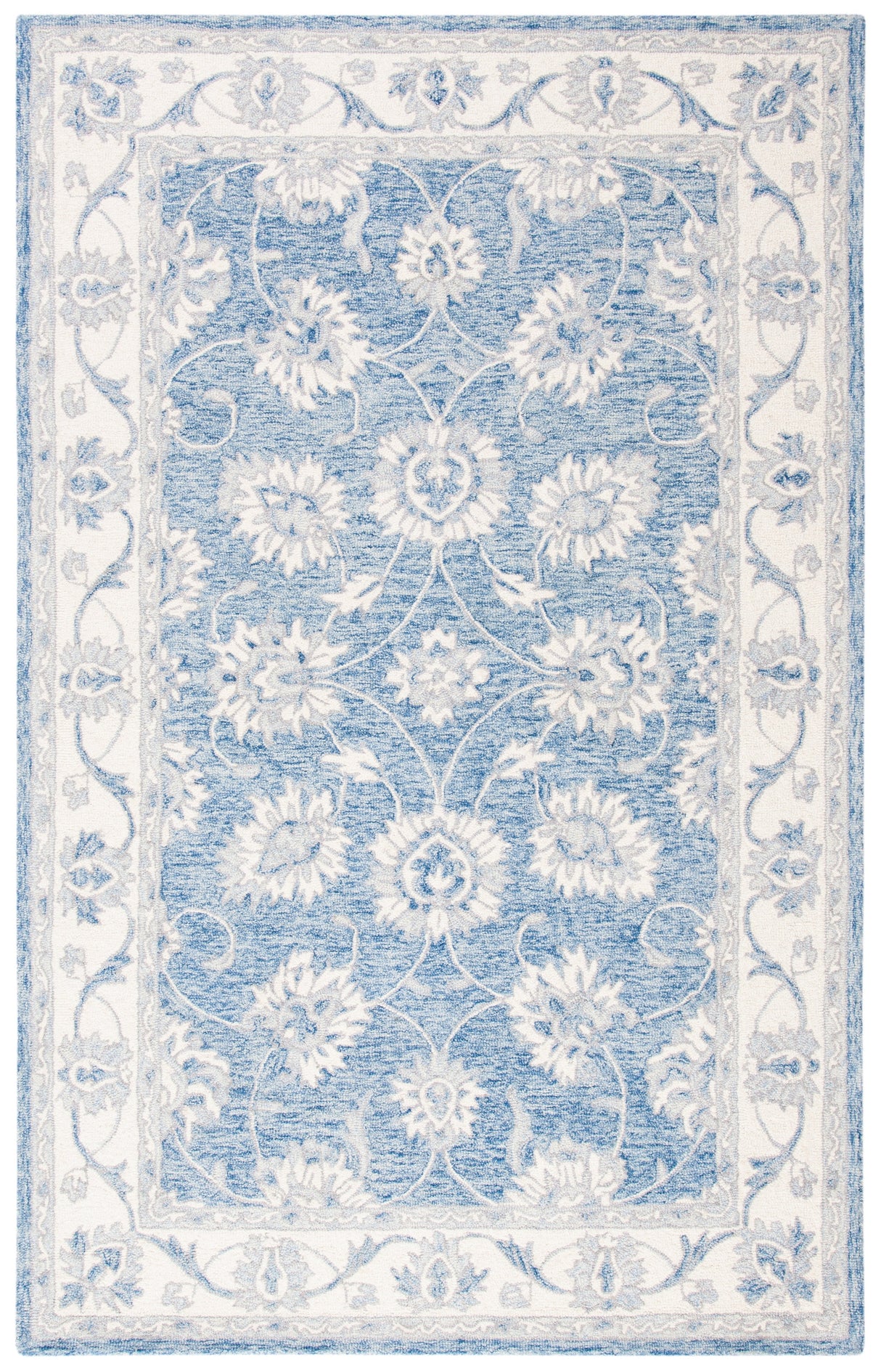 Safavieh Micro-Loop Mlp536M Blue/Ivory Rugs.
