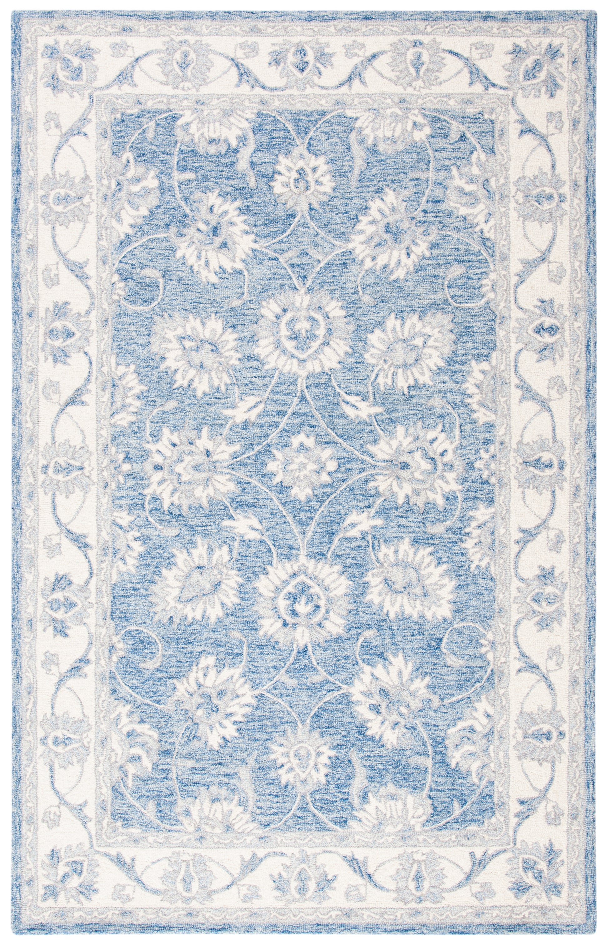 Safavieh Micro-Loop Mlp536M Blue/Ivory Area Rug