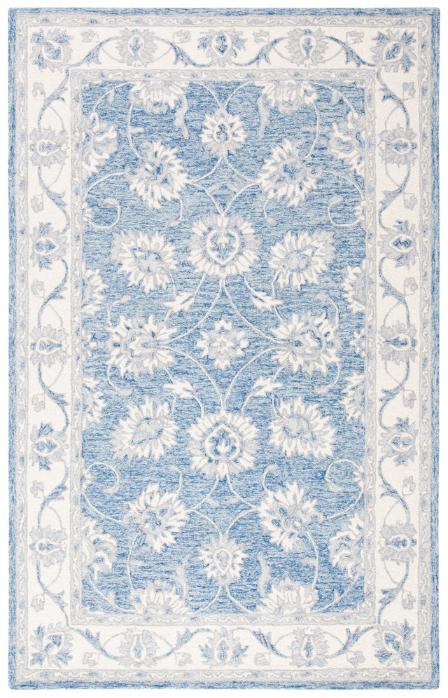 Safavieh Micro-Loop Mlp536M Blue/Ivory Area Rug