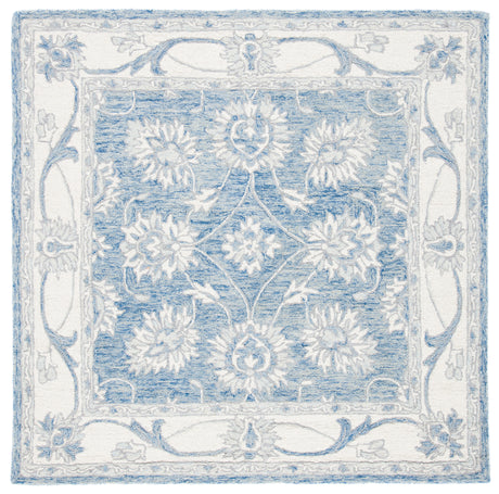 Safavieh Micro-Loop Mlp536M Blue/Ivory Area Rug