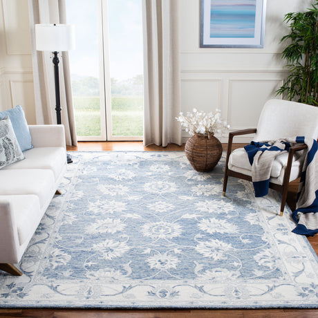 Safavieh Micro-Loop Mlp536M Blue/Ivory Area Rug