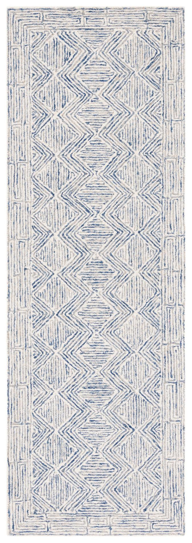 Safavieh Micro-Loop Mlp538M Blue/Ivory Rugs.