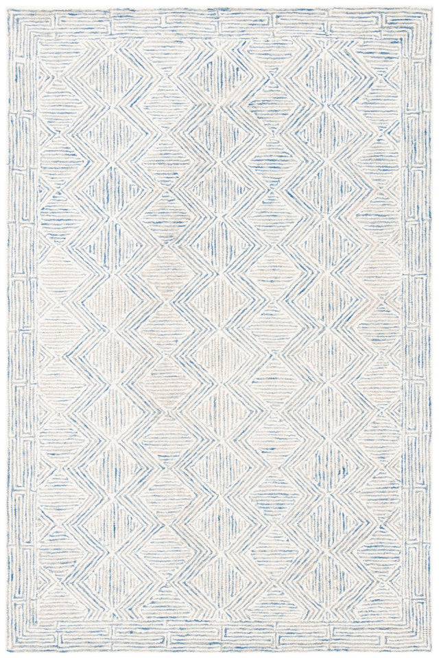 Safavieh Micro-Loop Mlp538M Blue/Ivory Rugs.