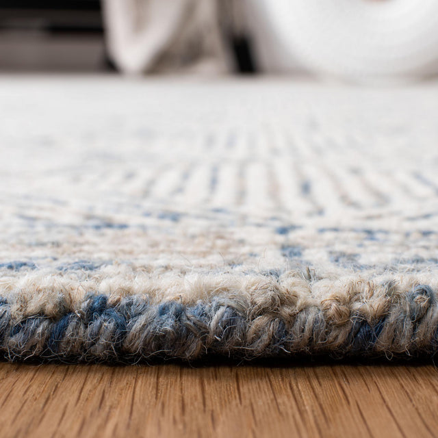 Safavieh Micro-Loop Mlp538M Blue/Ivory Rugs.
