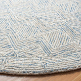 Safavieh Micro-Loop Mlp538M Blue/Ivory Rugs.