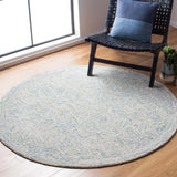Safavieh Micro-Loop Mlp538M Blue/Ivory Rugs.