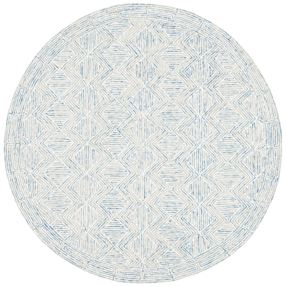 Safavieh Micro-Loop Mlp538M Blue/Ivory Rugs.
