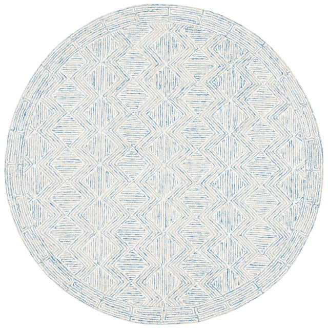 Safavieh Micro-Loop Mlp538M Blue/Ivory Rugs.
