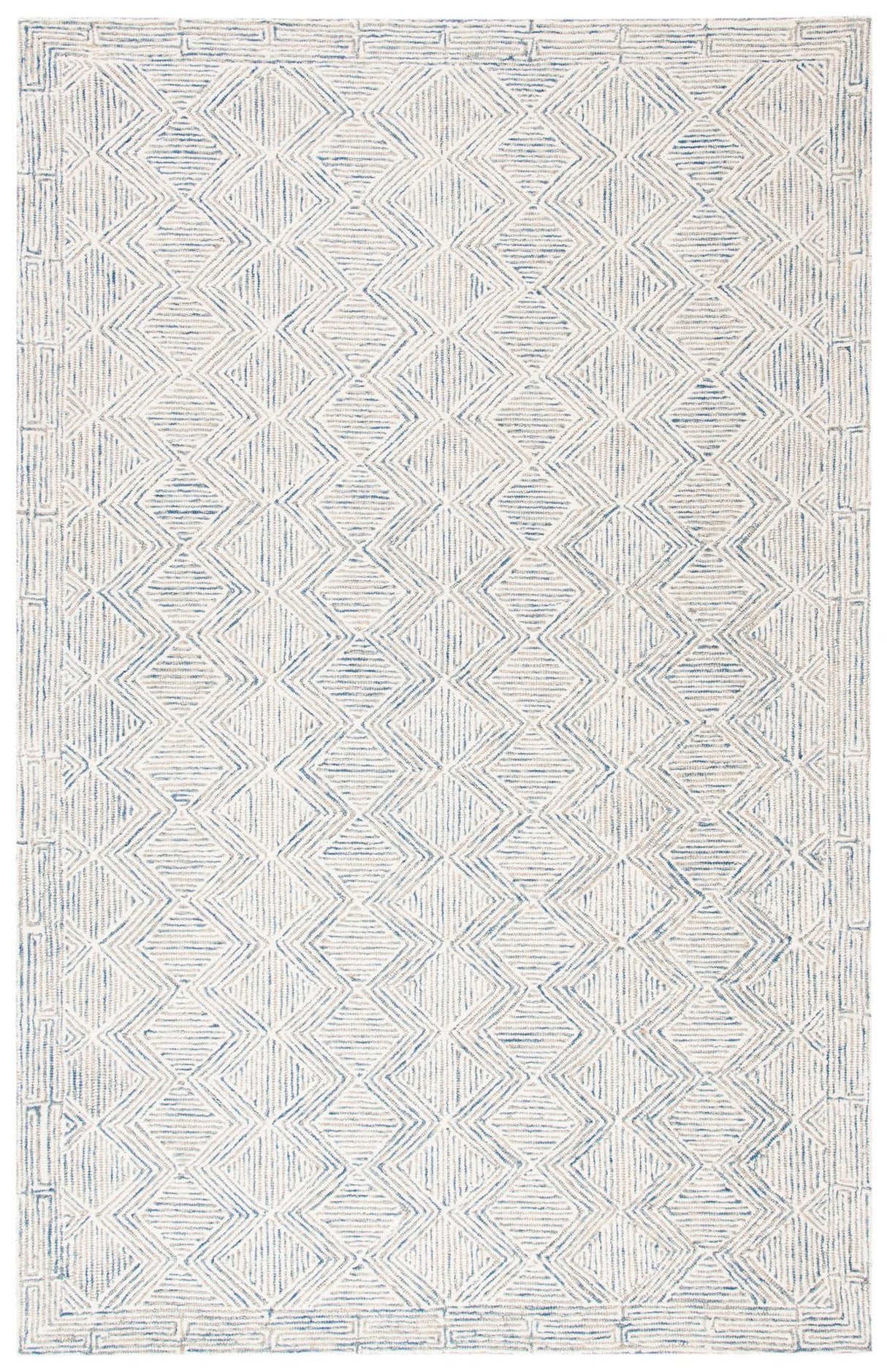 Safavieh Micro-Loop Mlp538M Blue/Ivory Rugs.