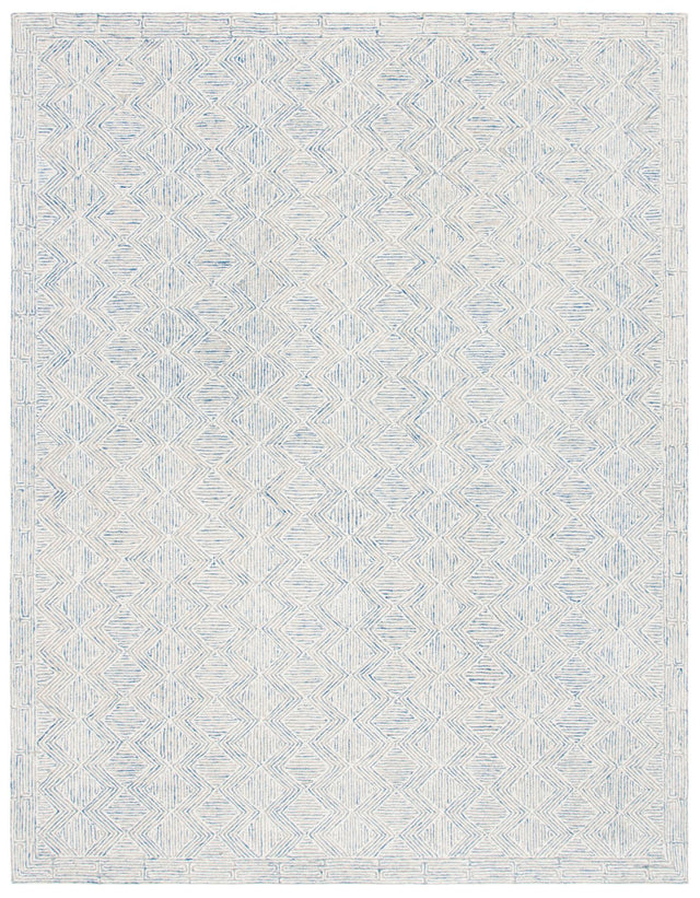Safavieh Micro-Loop Mlp538M Blue/Ivory Rugs.
