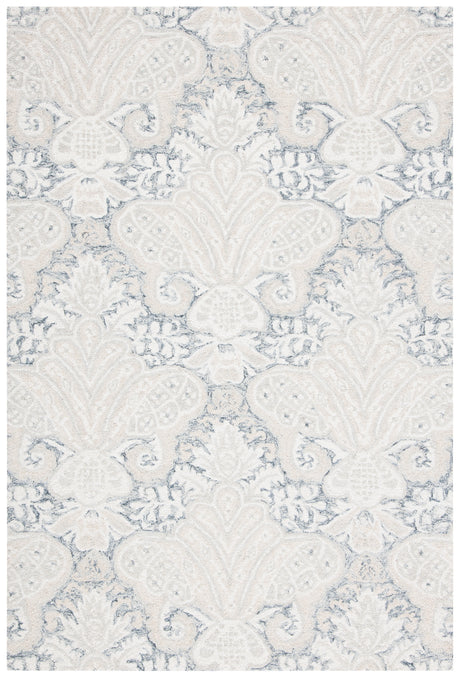 Safavieh Micro-Loop Mlp539H Charcoal/Ivory Area Rug