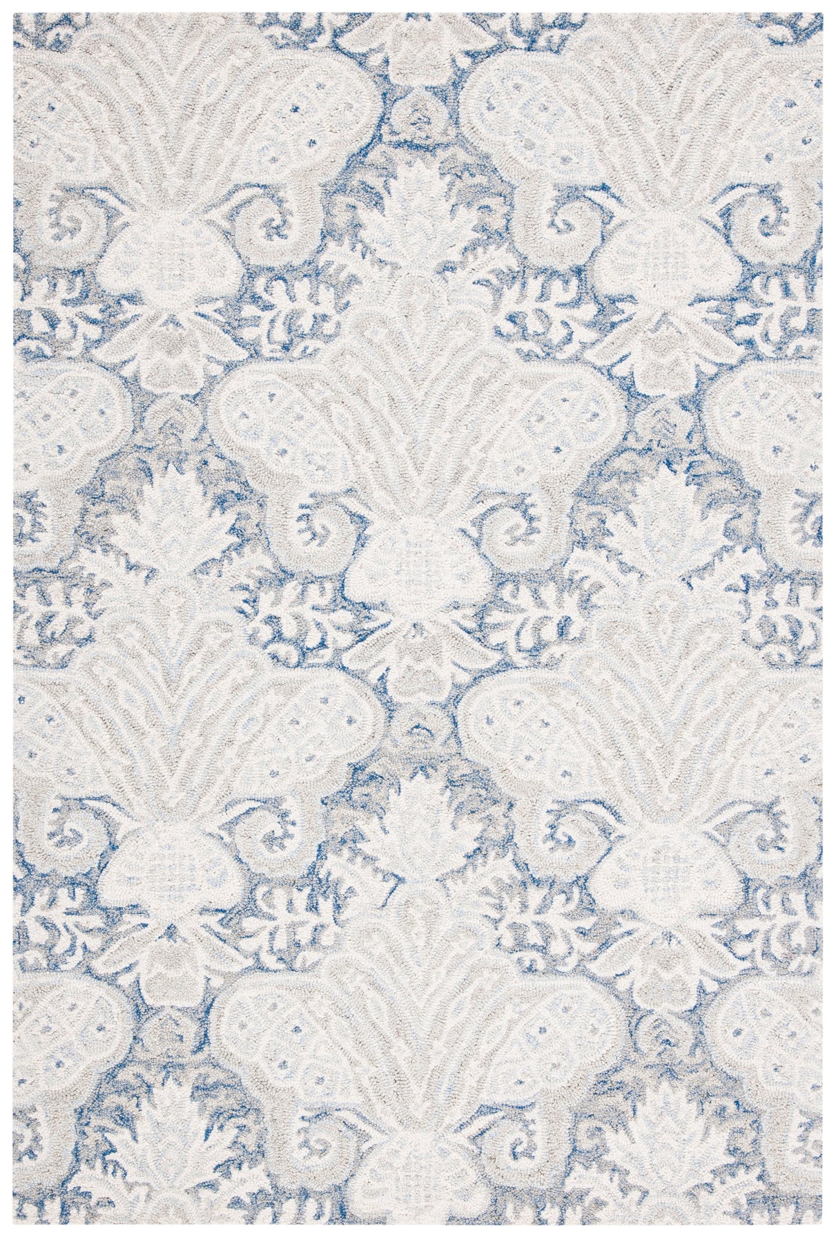 Safavieh Micro-Loop Mlp539M Blue/Ivory Rugs.