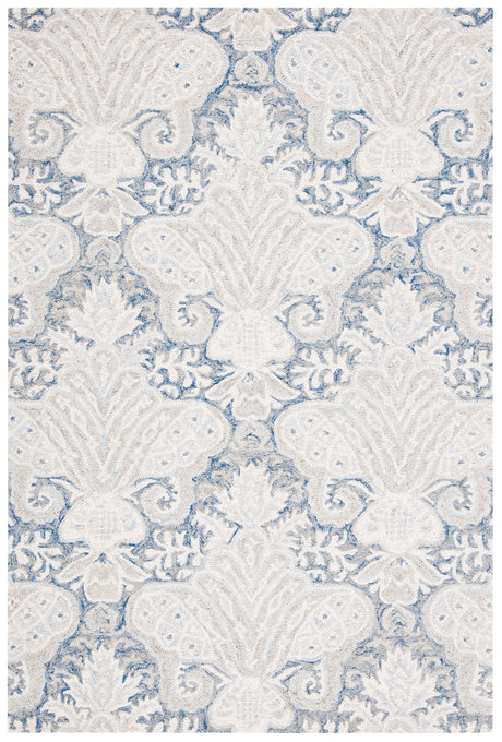 Safavieh Micro-Loop Mlp539M Blue/Ivory Area Rug