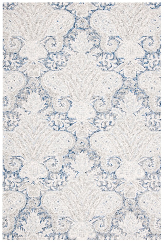 Safavieh Micro-Loop Mlp539M Blue/Ivory Area Rug