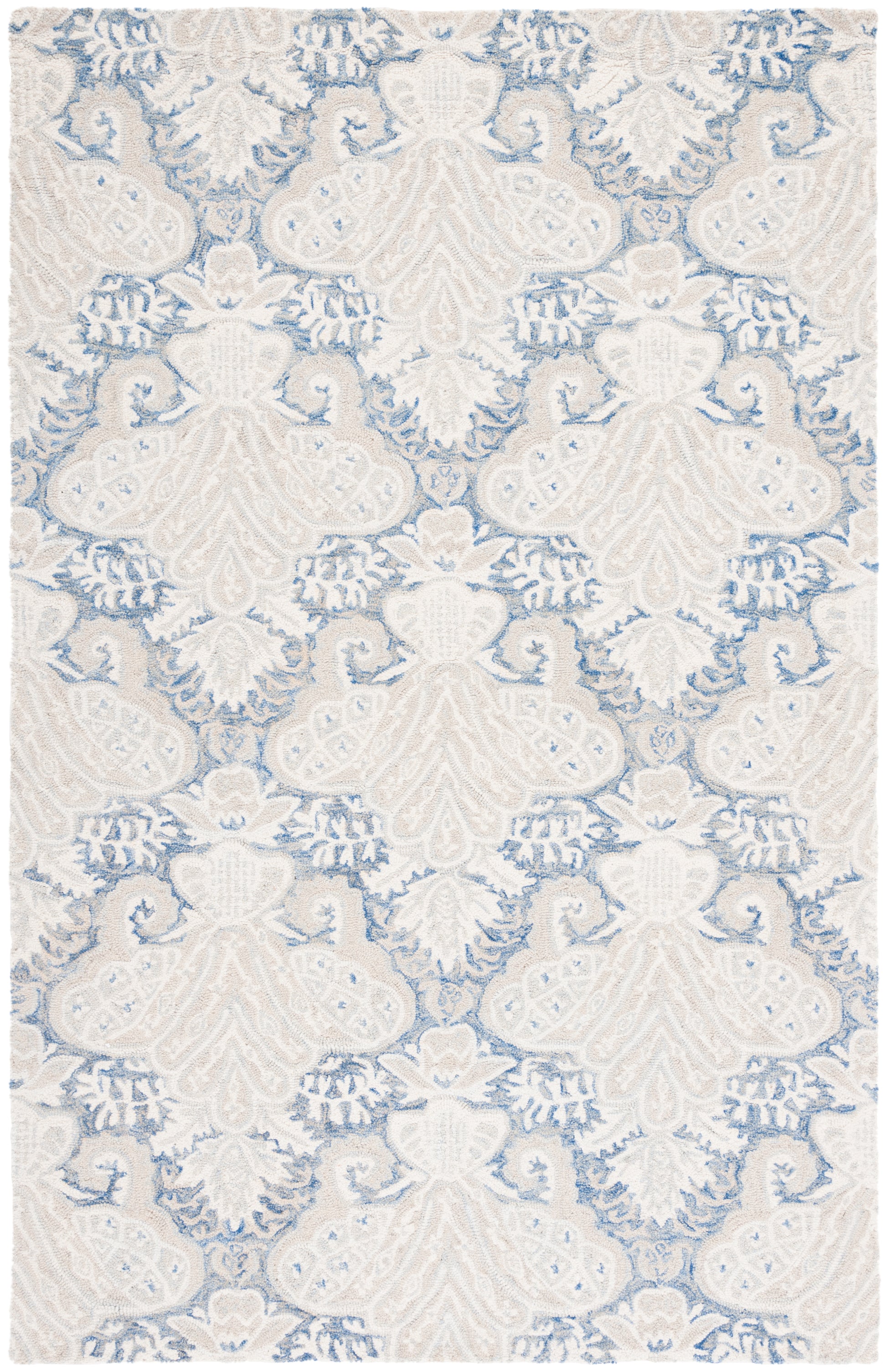 Safavieh Micro-Loop Mlp539M Blue/Ivory Area Rug