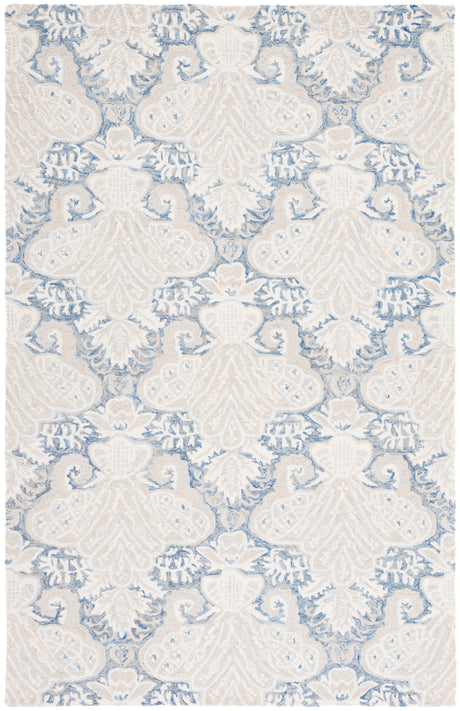 Safavieh Micro-Loop Mlp539M Blue/Ivory Area Rug