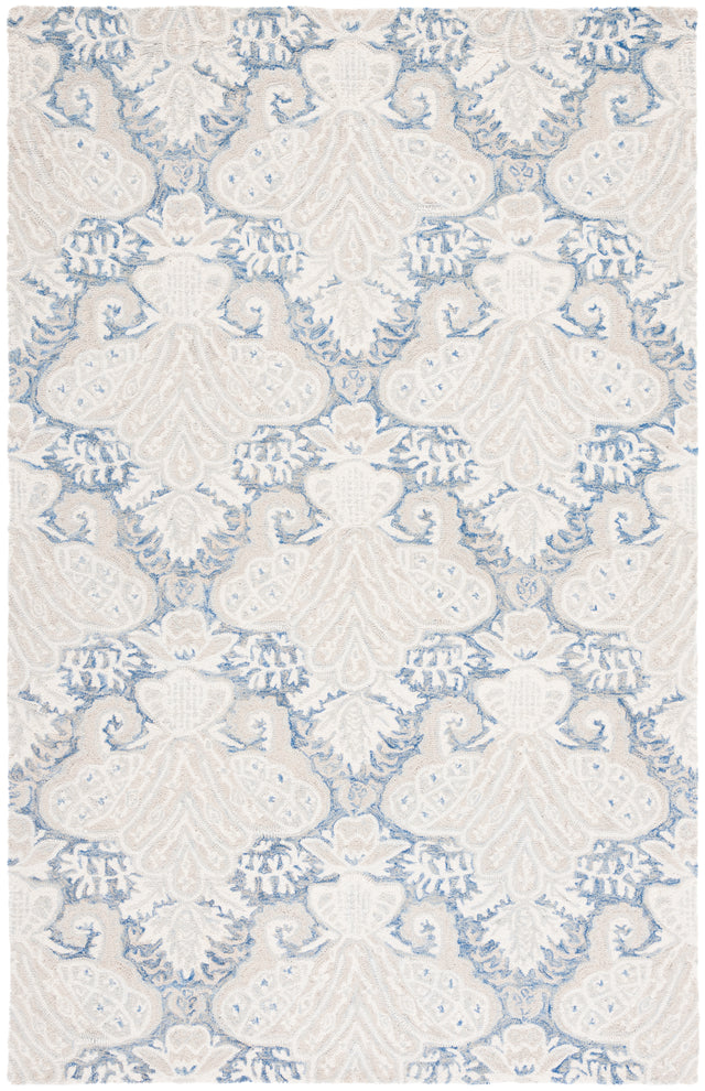 Safavieh Micro-Loop Mlp539M Blue/Ivory Area Rug