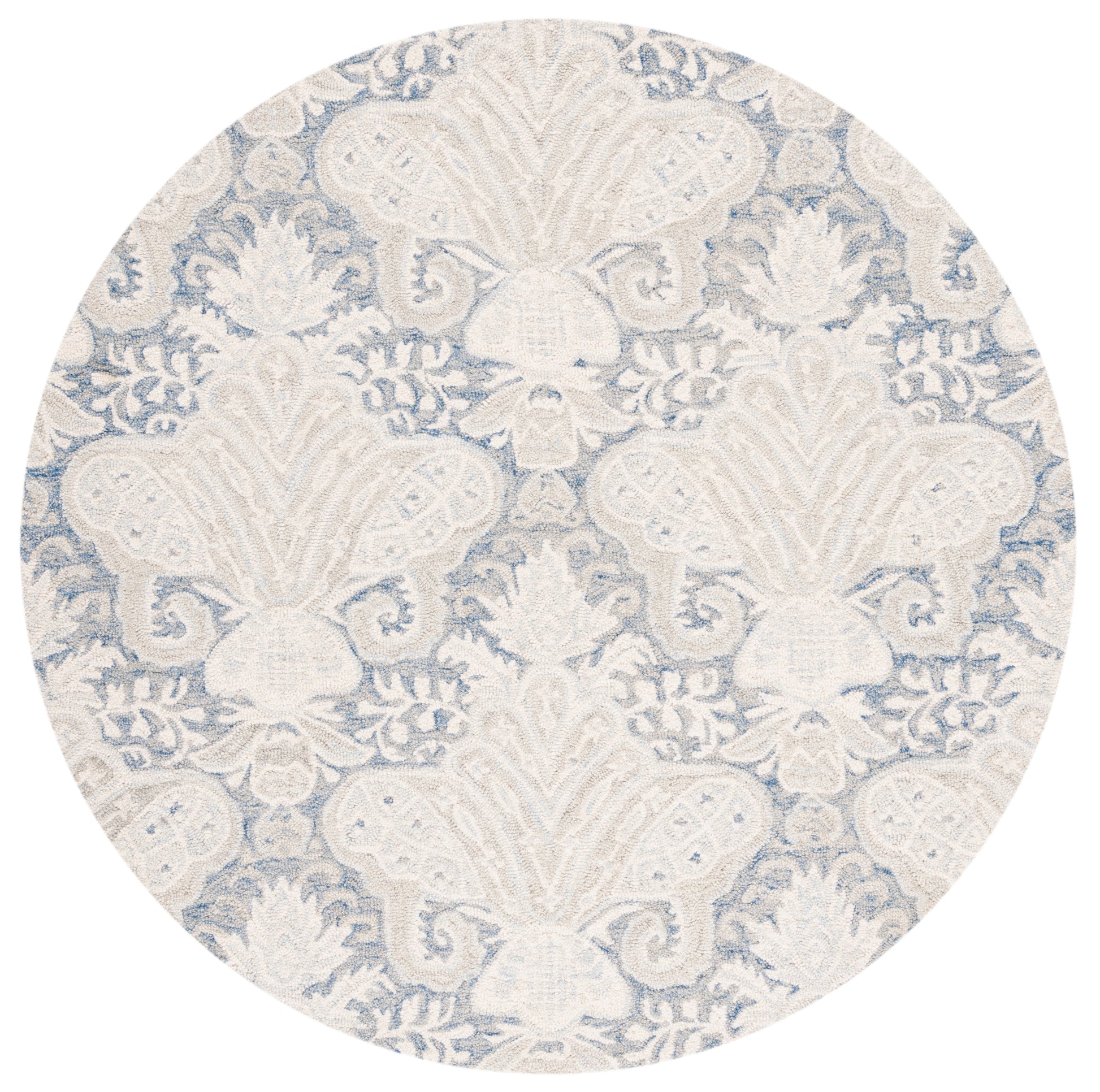 Safavieh Micro-Loop Mlp539M Blue/Ivory Area Rug