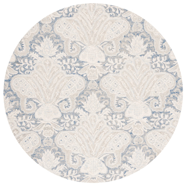 Safavieh Micro-Loop Mlp539M Blue/Ivory Area Rug