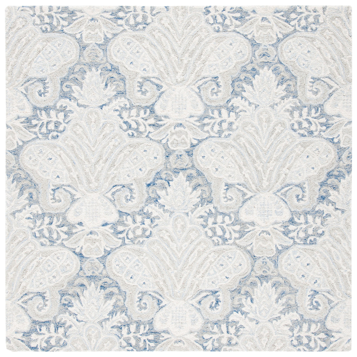 Safavieh Micro-Loop Mlp539M Blue/Ivory Rugs.