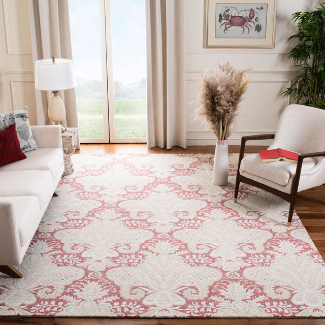 Safavieh Micro-Loop Mlp539U Pink/Beige Rugs.