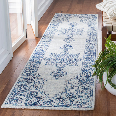 Safavieh Micro-Loop Mlp614A Ivory/Blue Area Rug