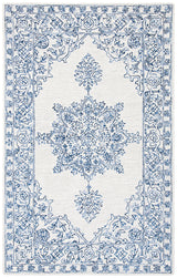 Safavieh Micro-Loop Mlp614A Ivory/Blue Rugs.