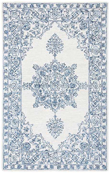 Safavieh Micro-Loop Mlp614A Ivory/Blue Area Rug