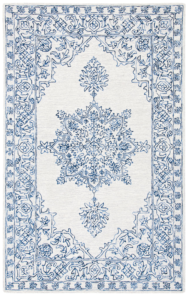 Safavieh Micro-Loop Mlp614A Ivory/Blue Area Rug