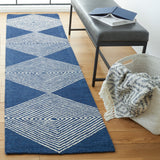 Safavieh Micro-Loop Mlp618N Navy/Ivory Rugs.