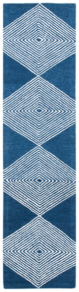 Safavieh Micro-Loop Mlp618N Navy/Ivory Rugs.