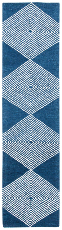 Safavieh Micro-Loop Mlp618N Navy/Ivory Area Rug