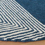 Safavieh Micro-Loop Mlp618N Navy/Ivory Rugs.