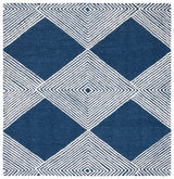 Safavieh Micro-Loop Mlp618N Navy/Ivory Rugs.