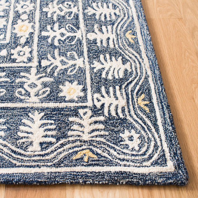 Safavieh Micro-Loop Mlp619M Blue/Ivory Area Rug