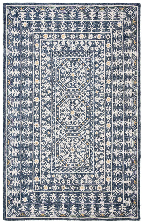 Safavieh Micro-Loop Mlp619M Blue/Ivory Area Rug