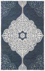 Safavieh Micro-Loop Mlp620F Grey/Navy Rugs.