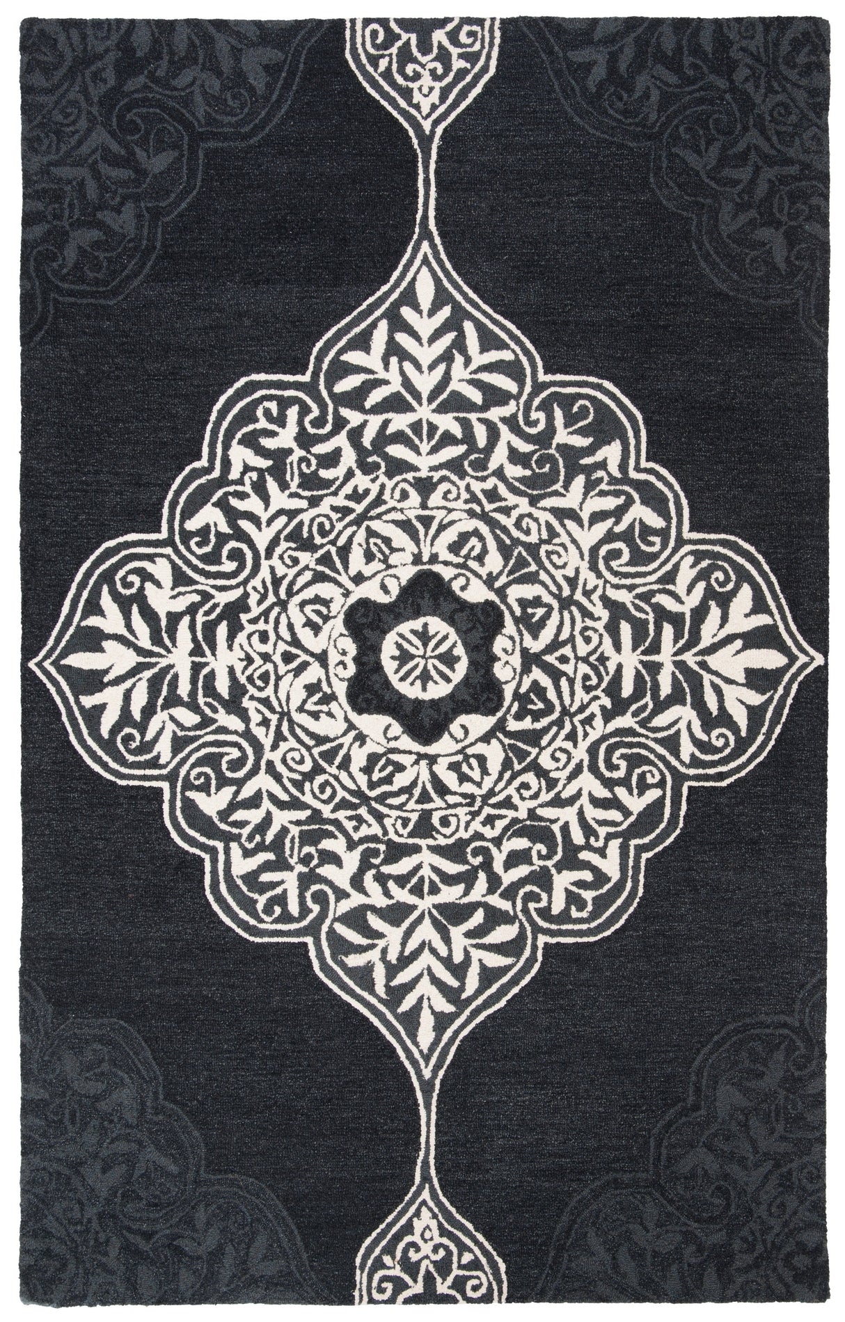 Safavieh Micro-Loop Mlp620H Charcoal Rugs.