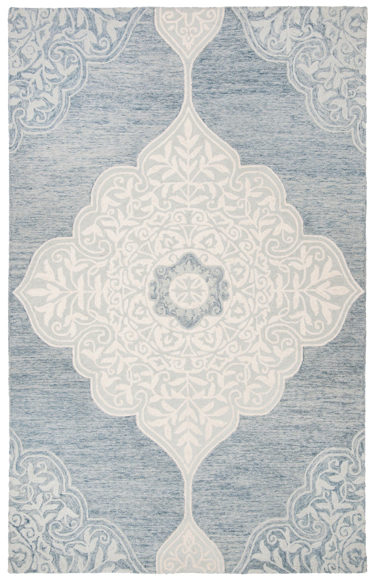 Safavieh Micro-Loop Mlp620M Blue/Ivory Rugs.