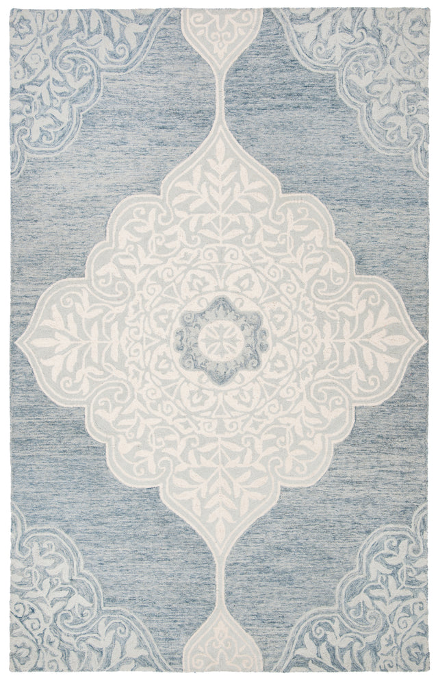 Safavieh Micro-Loop Mlp620M Blue/Ivory Rugs.