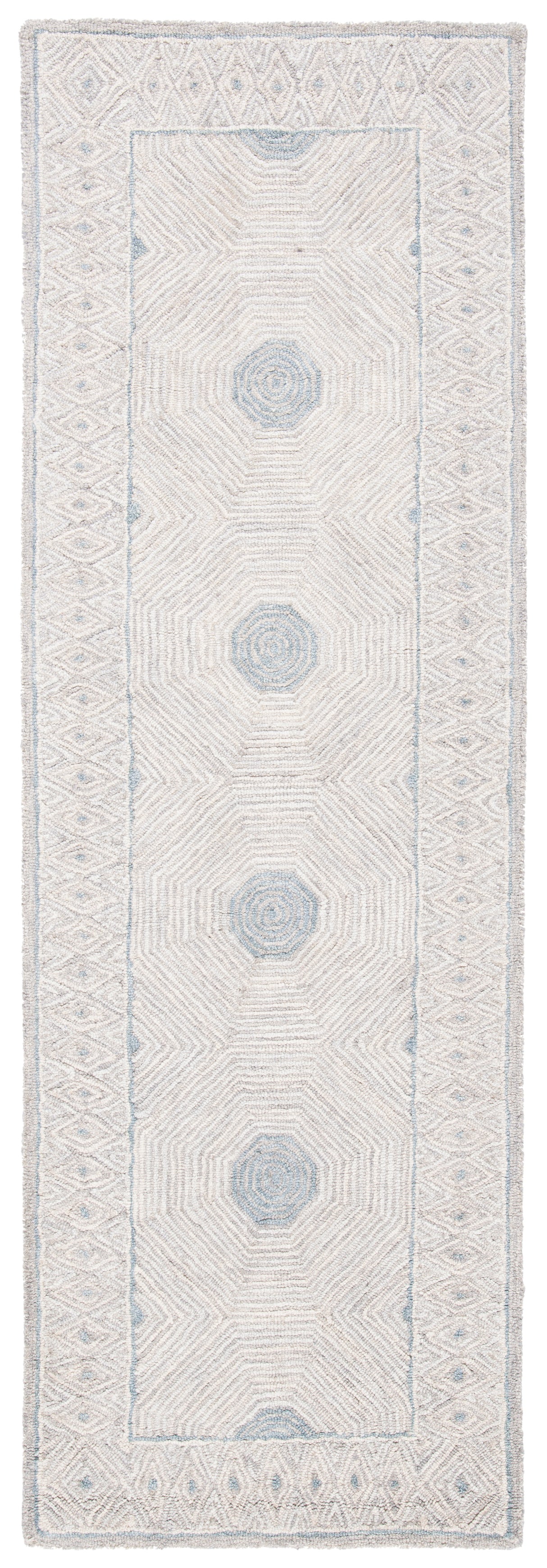 Safavieh Micro Loop Mlp631G Silver/Beige Rug.